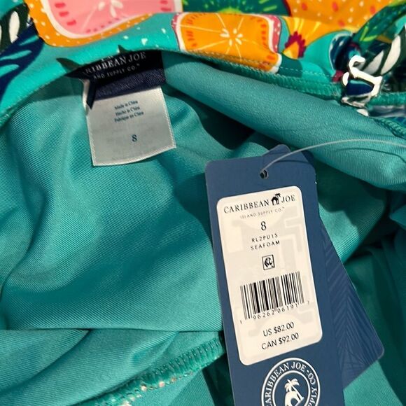 Caribbean Joe Women's Standard One Piece Swimsuit Off The Shoulder - Picture 7 of 7